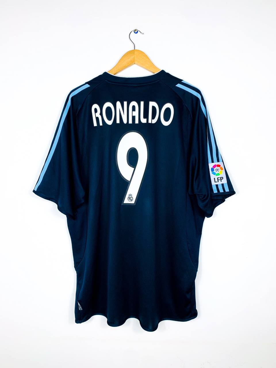 REAL MADRID 2003/2004 AWAY SHIRT #9 RONALDO [XXL]