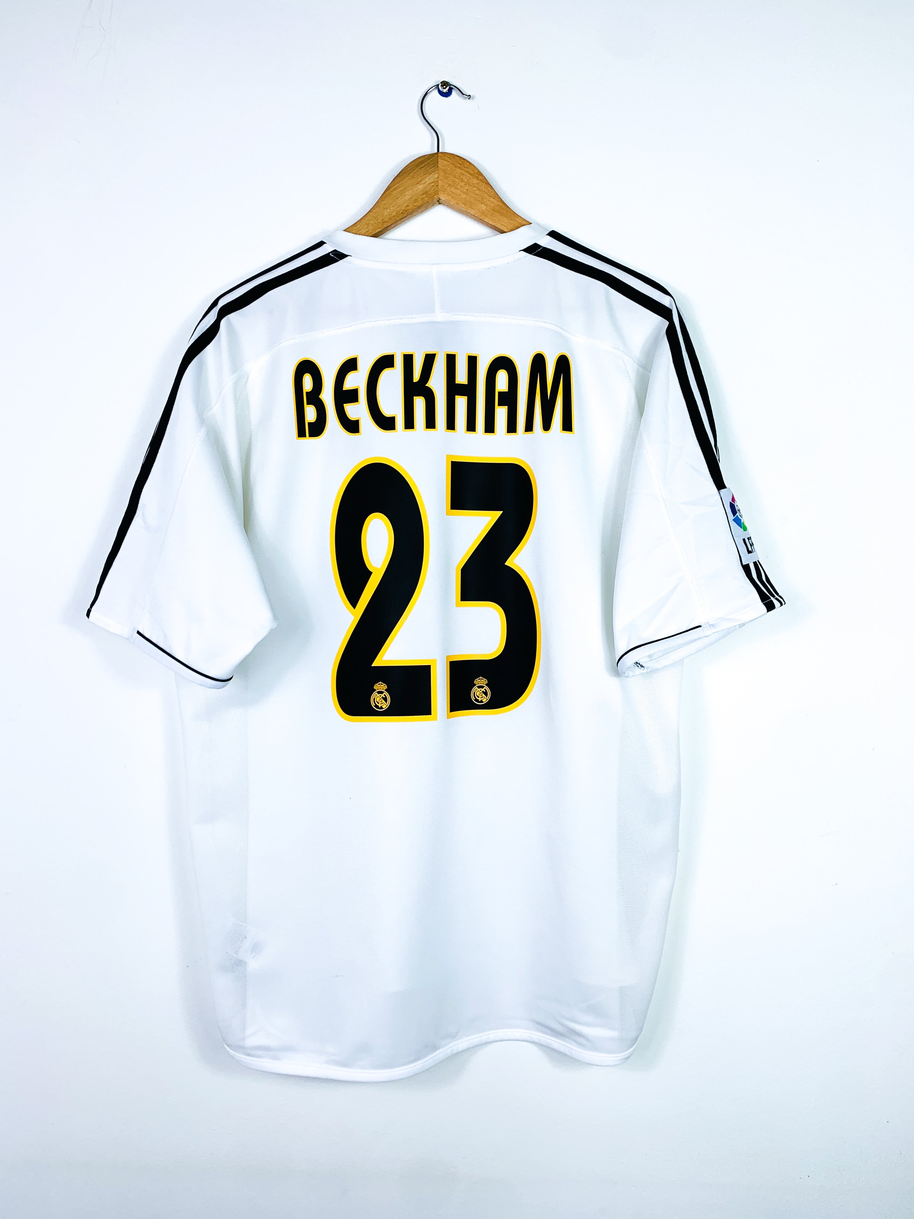 REAL MADRID 2003/2004 HOME SHIRT #23 BECKHAM