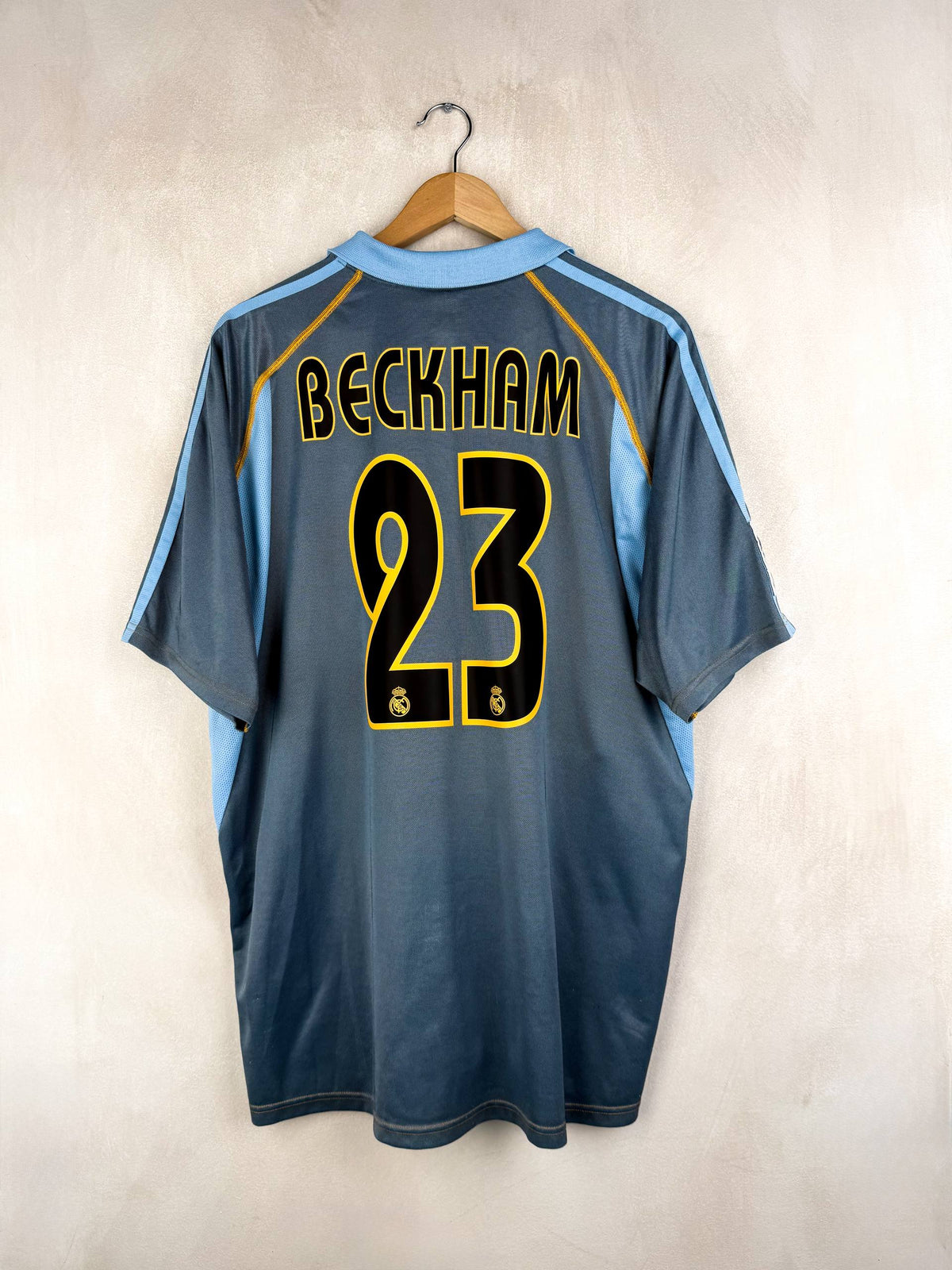 REAL MADRID 2003/2004 THIRD SHIRT #23 BECKHAM [L]