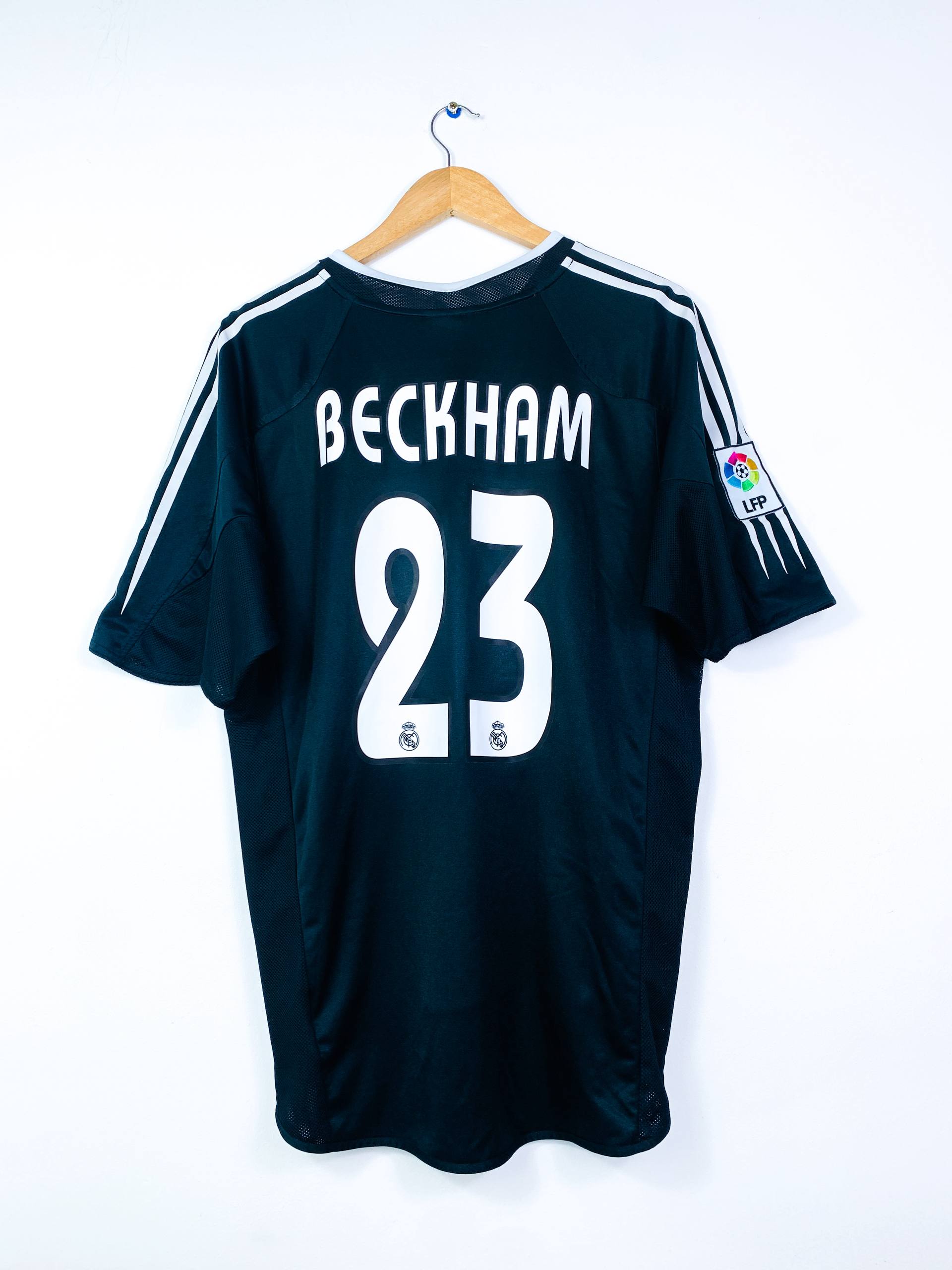 REAL MADRID 2004/2005 AWAY SHIRT #23 BECKHAM [L]