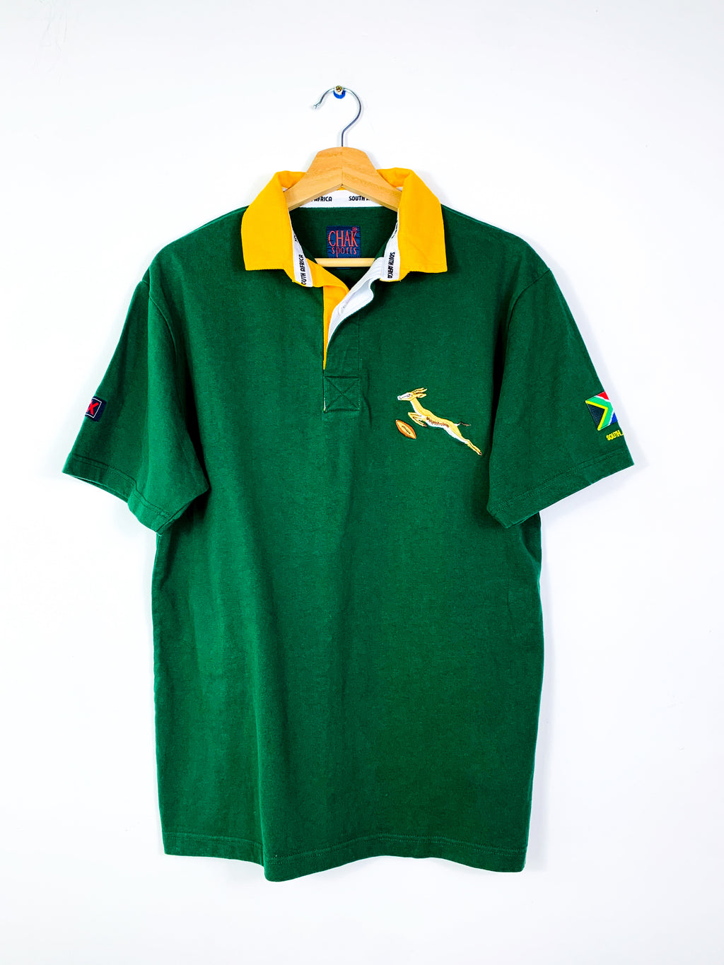 SOUTH AFRICA 2000s RUGBY UNION COTTON SHIRT [M]