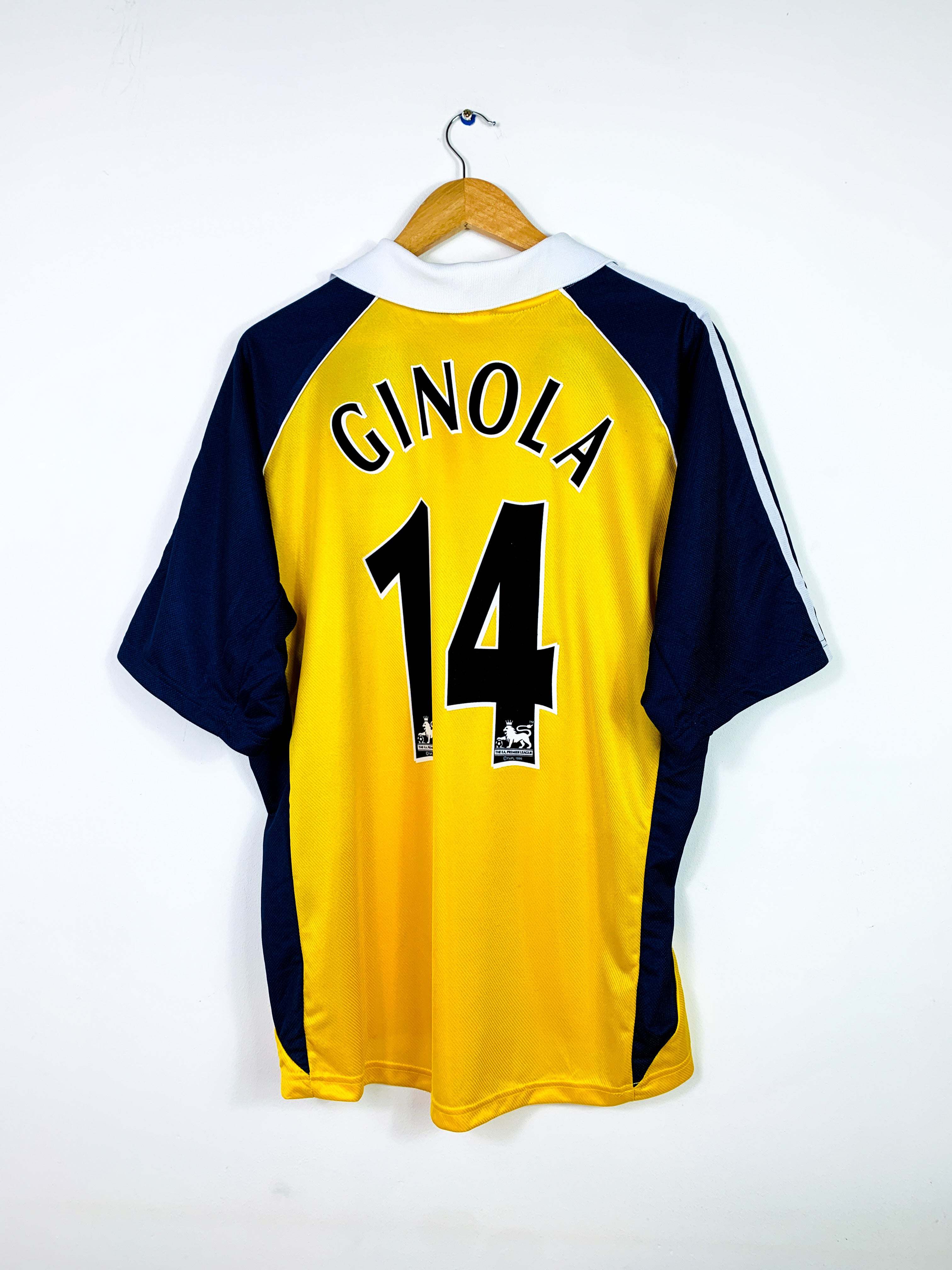 TOTTENHAM HOTSPUR 1999/2001 AWAY SHIRT #14 GINOLA [L]