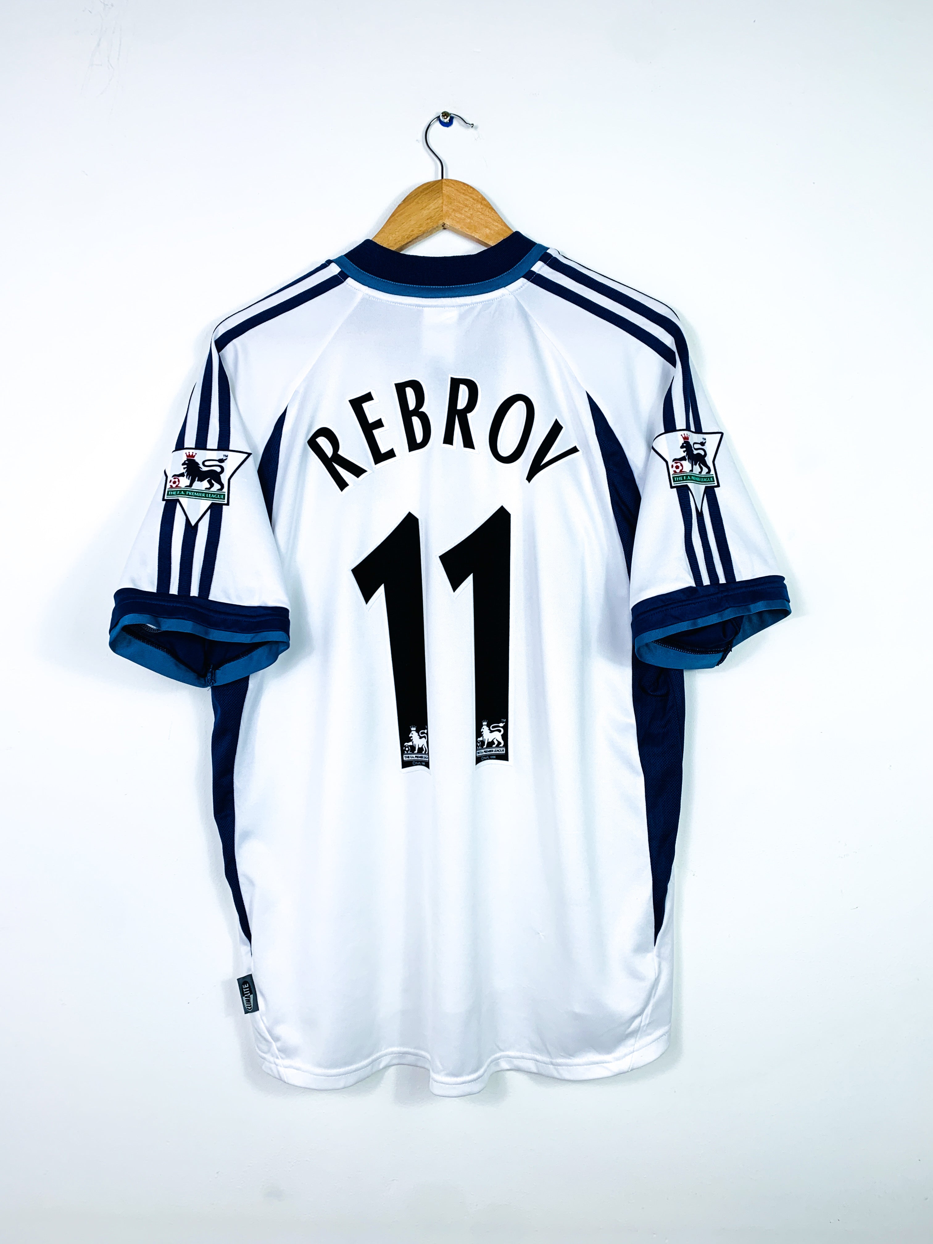 TOTTENHAM HOTSPUR 2001/2002 HOME SHIRT #11 REBROV [L]