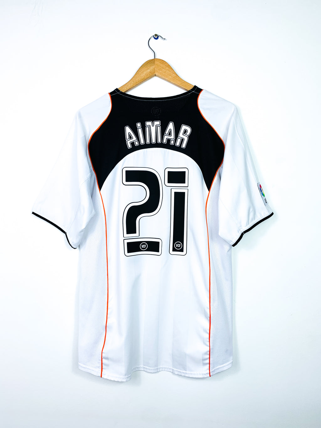 VALENCIA 2004/2005 HOME SHIRT #21 AIMAR
