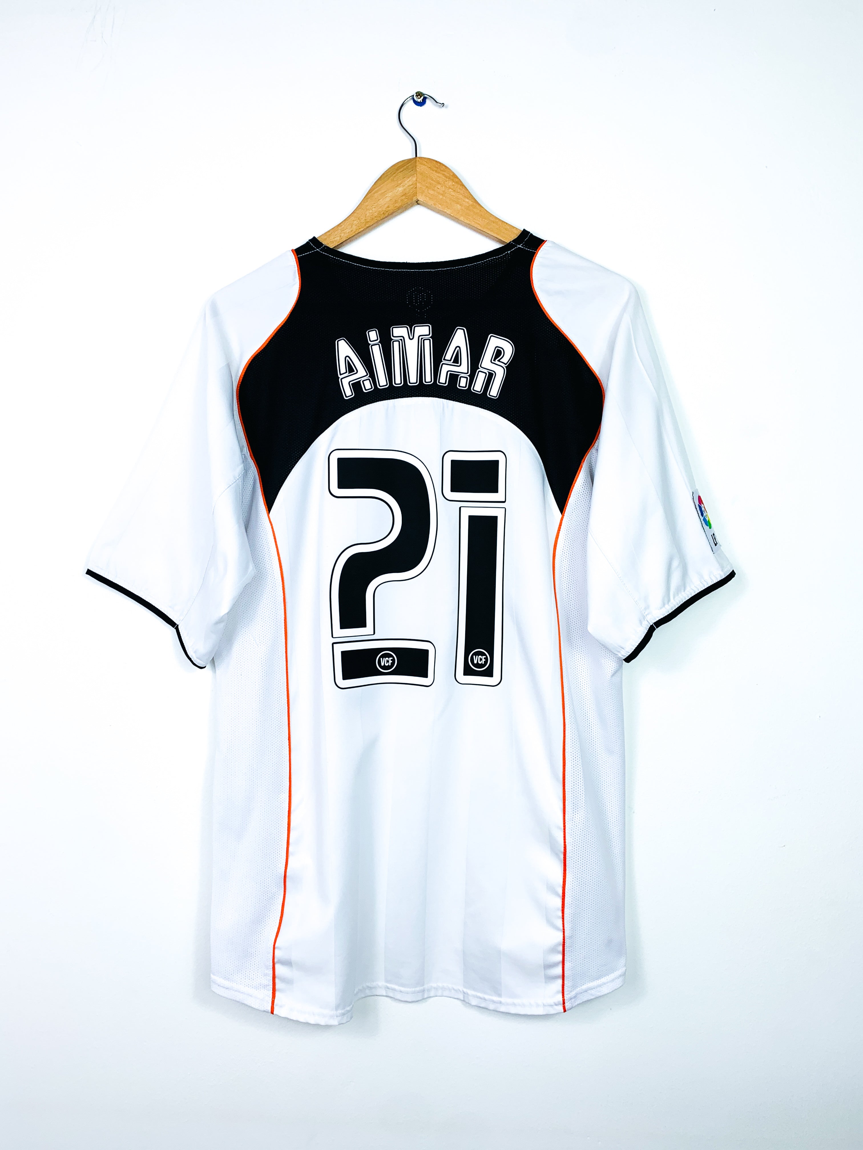 VALENCIA 2004/2005 HOME SHIRT #21 AIMAR