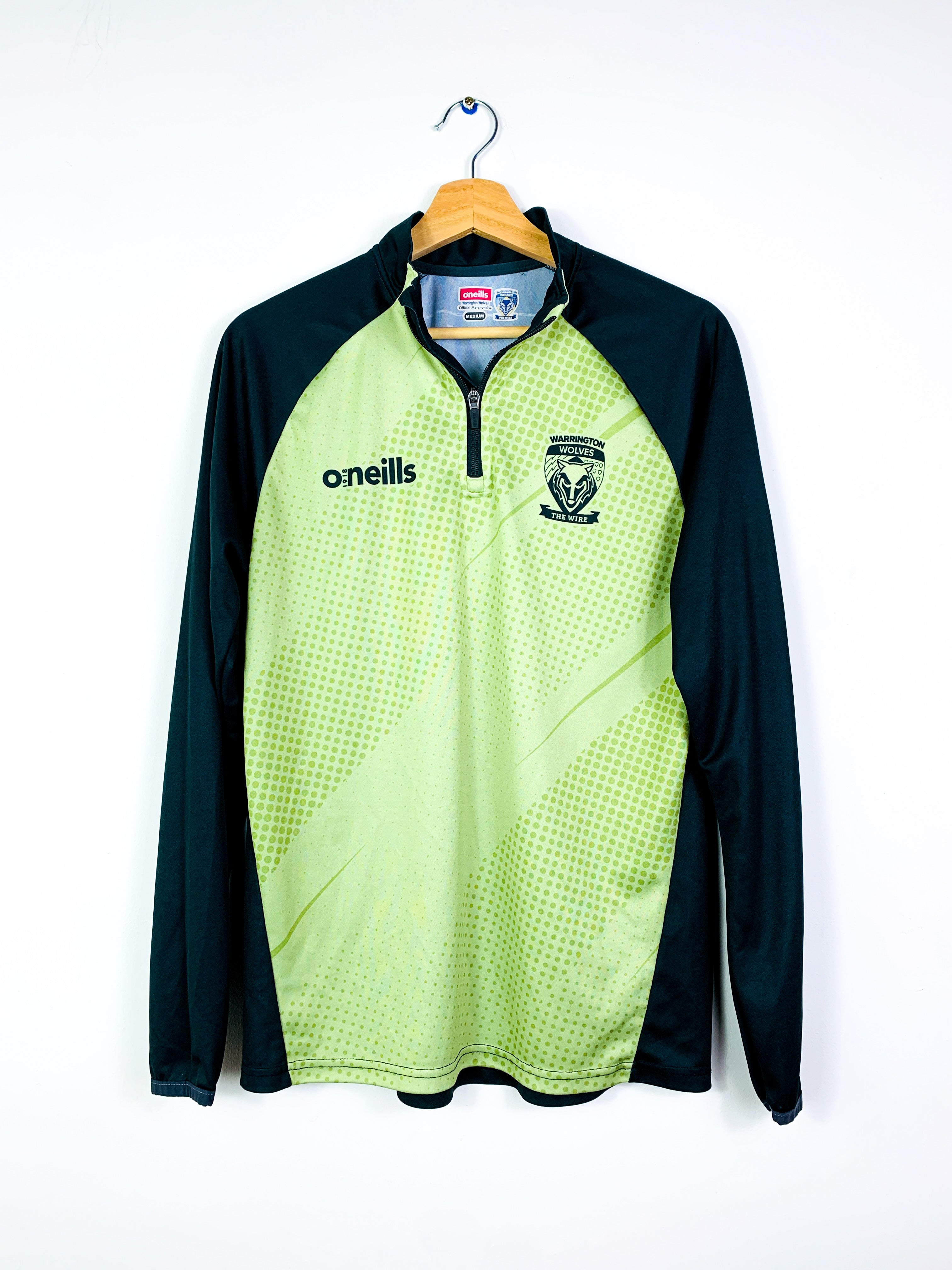 WARRINGTON WOLVES 2010s TRAINING RUGBY ZIP TOP [M]