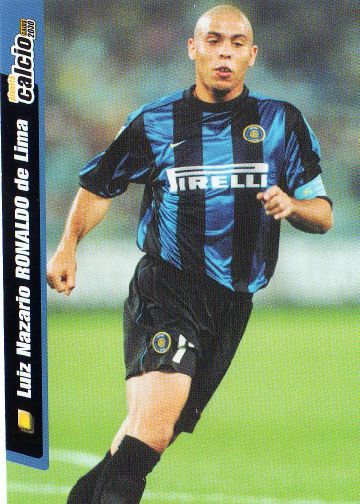 INTER MILAN 1999/2000 HOME SHIRT #9 RONALDO [XL]