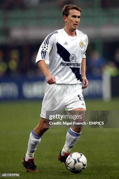 DYNAMO KYIV 2003/2004 HOME SHIRT #8 BELKEVICH [PLAYER ISSUE]