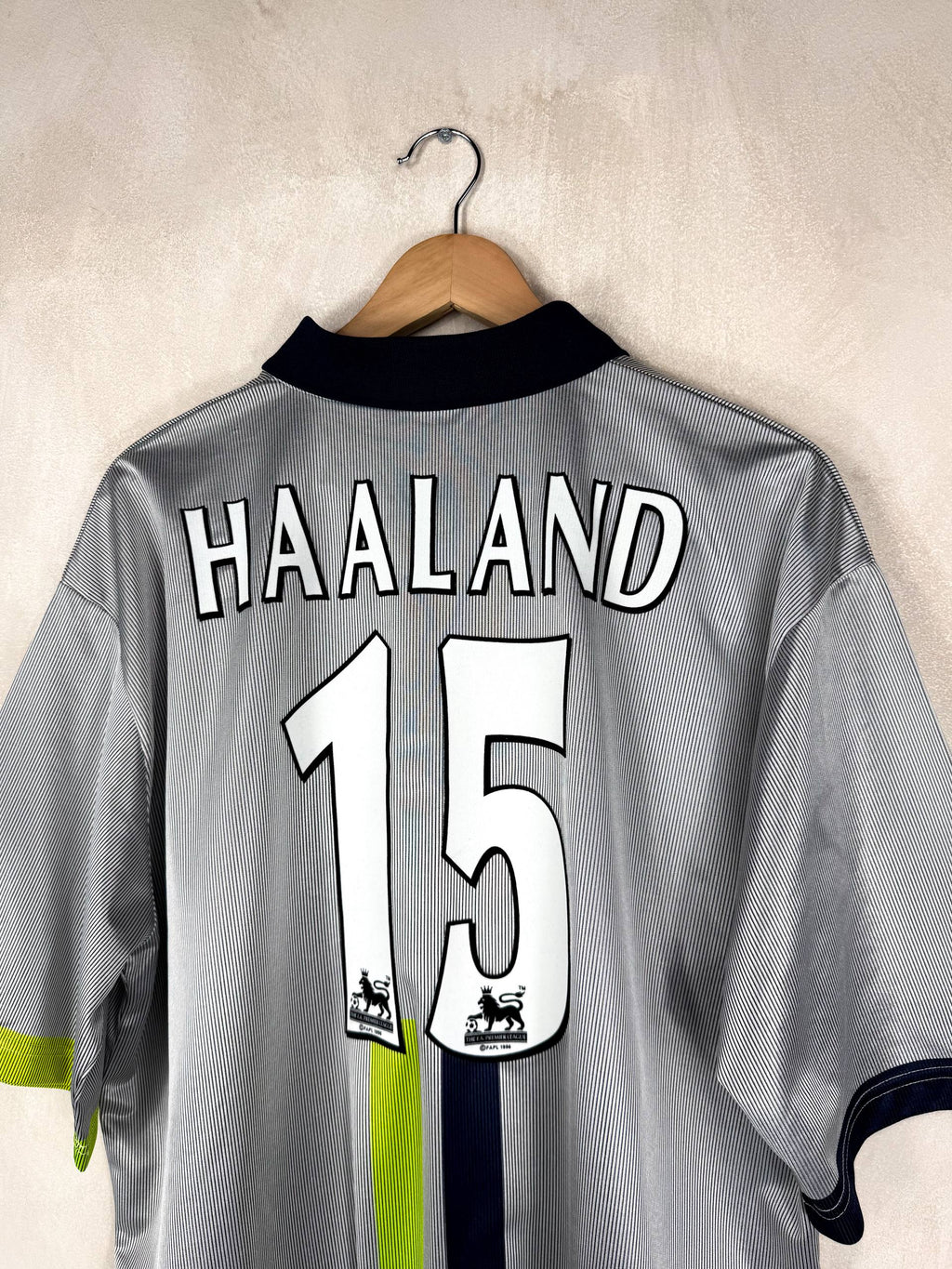 MANCHESTER CITY 2000/2002 AWAY SHIRT #15 HAALAND [XL]