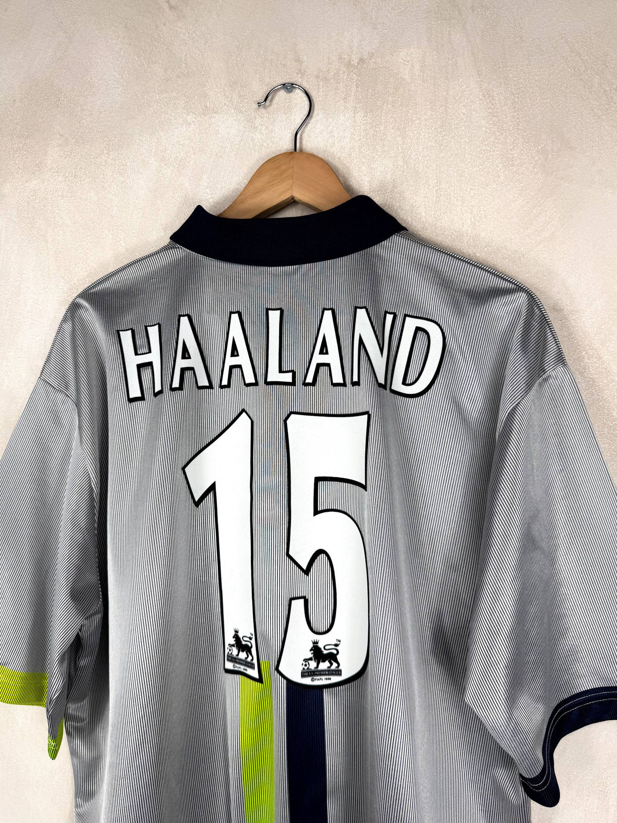 MANCHESTER CITY 2000/2002 AWAY SHIRT #15 HAALAND [XL]