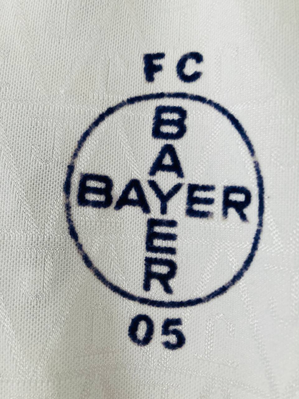 BAYER 05 UERDINGEN 1992/1993 AWAY SHIRT #11 LAESSIG [MATCH WORN]
