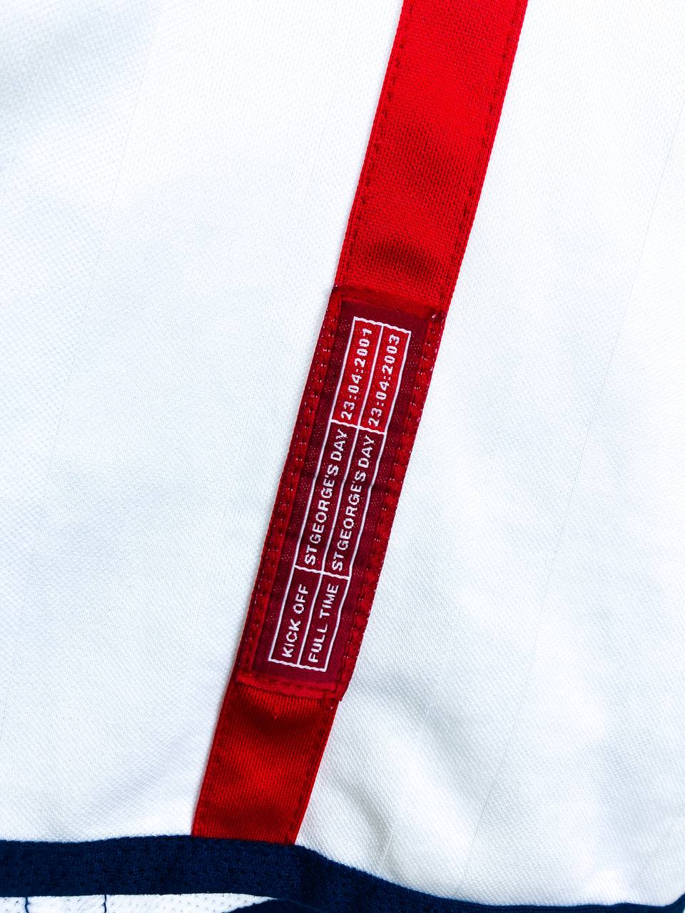 ENGLAND 2001/2003 HOME SHIRT #6 WOODGATE