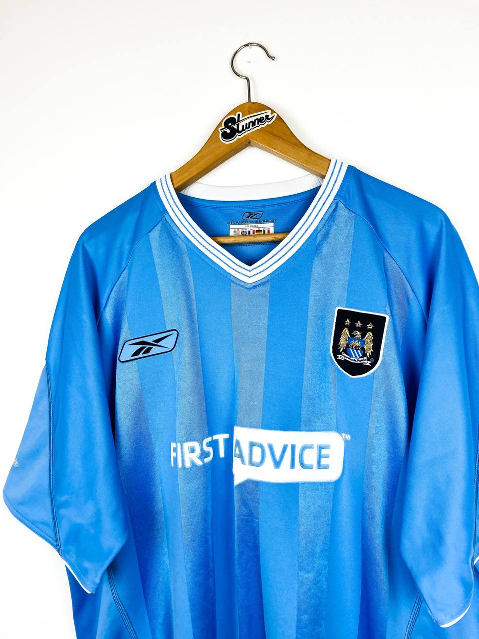 MANCHESTER CITY 2003/2004 HOME SHIRT #39 ANELKA