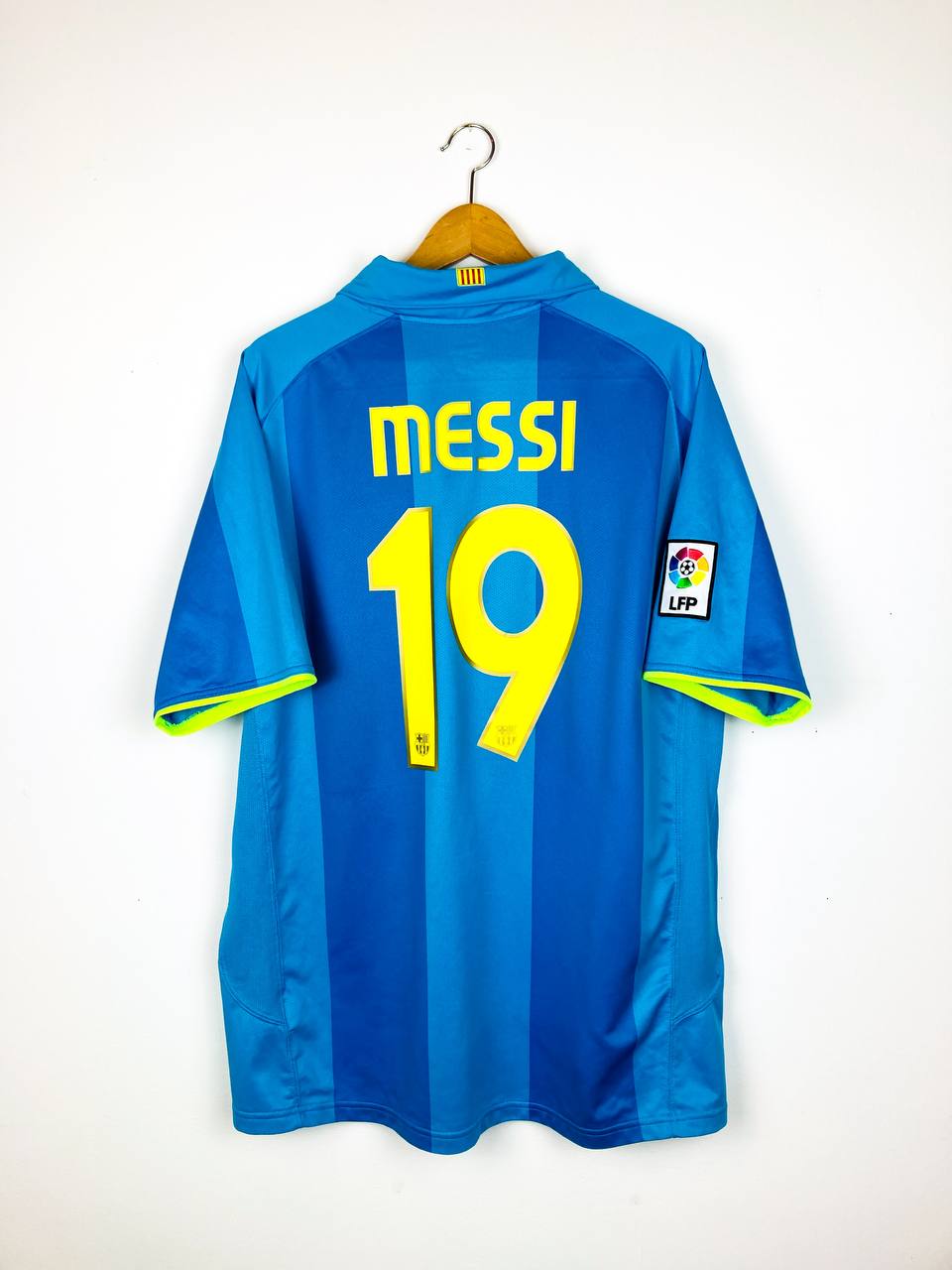 BARCELONA 2007/2008 AWAY SHIRT #19 MESSI