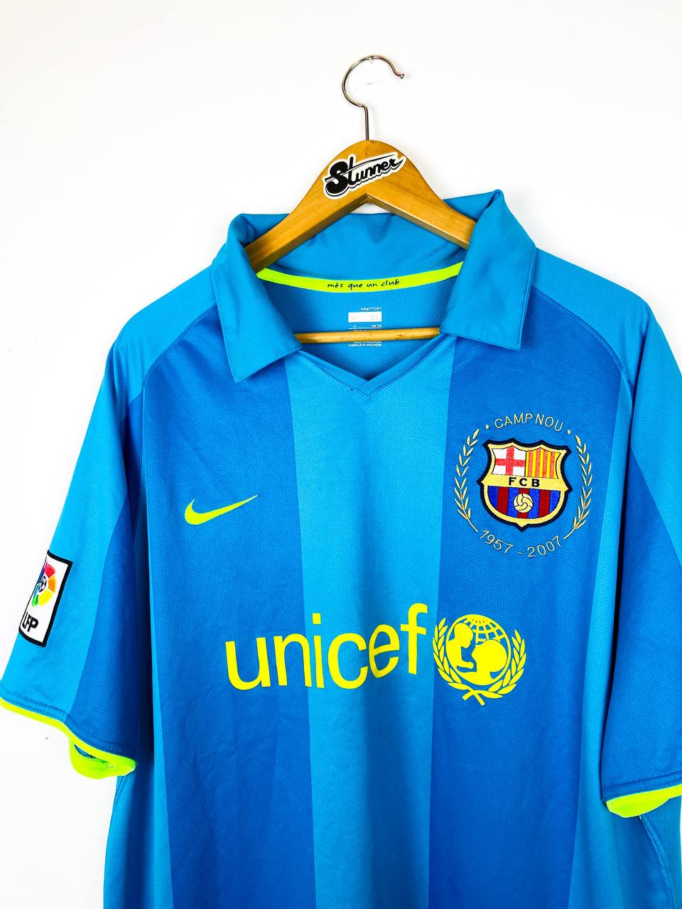 BARCELONA 2007/2008 AWAY SHIRT #19 MESSI