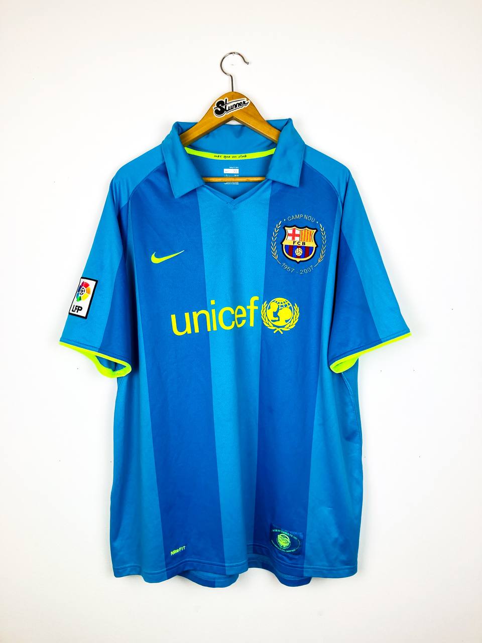 BARCELONA 2007/2008 AWAY SHIRT #19 MESSI