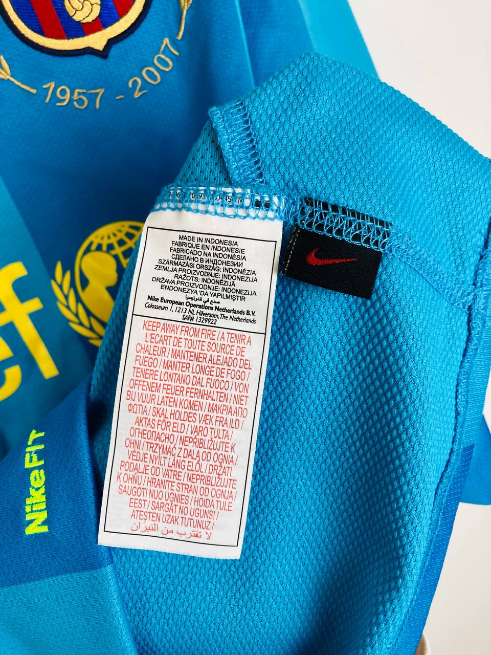 BARCELONA 2007/2008 AWAY SHIRT #19 MESSI