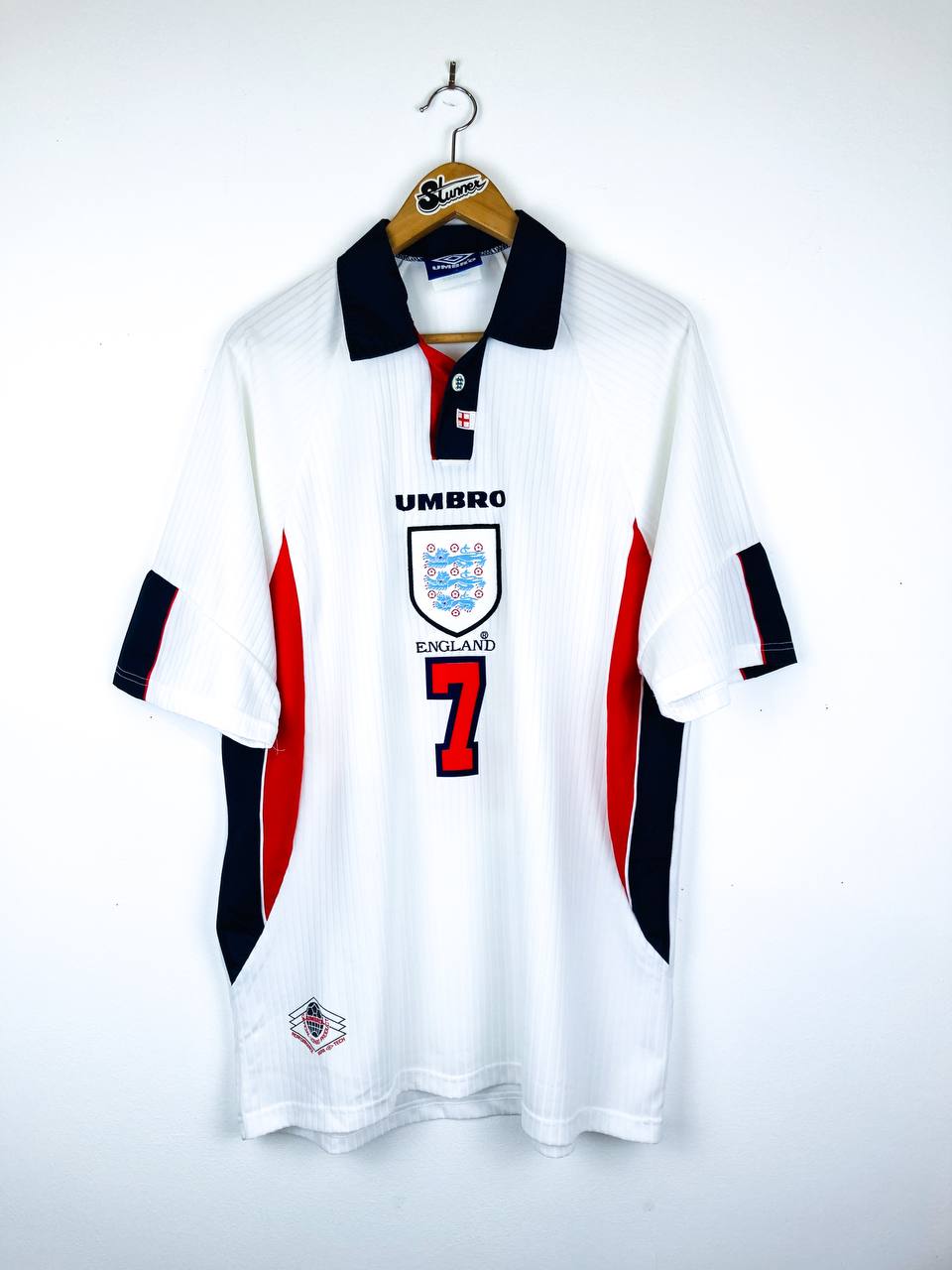 ENGLAND 1997/1999 HOME SHIRT #7 BECKHAM