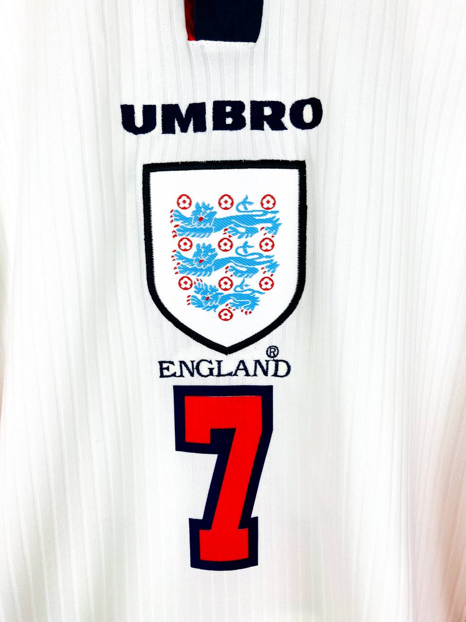 ENGLAND 1997/1999 HOME SHIRT #7 BECKHAM
