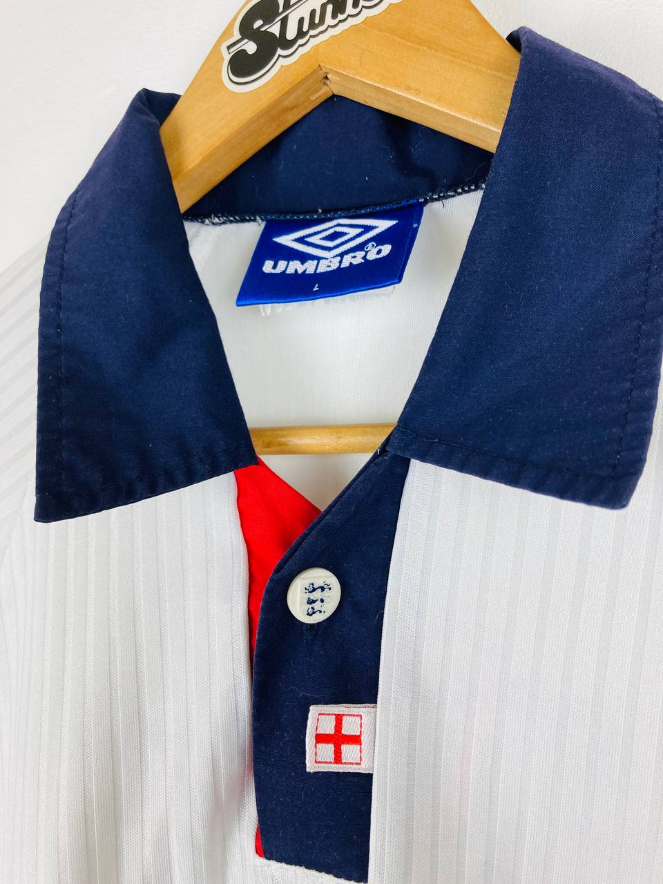 ENGLAND 1997/1999 HOME SHIRT #7 BECKHAM