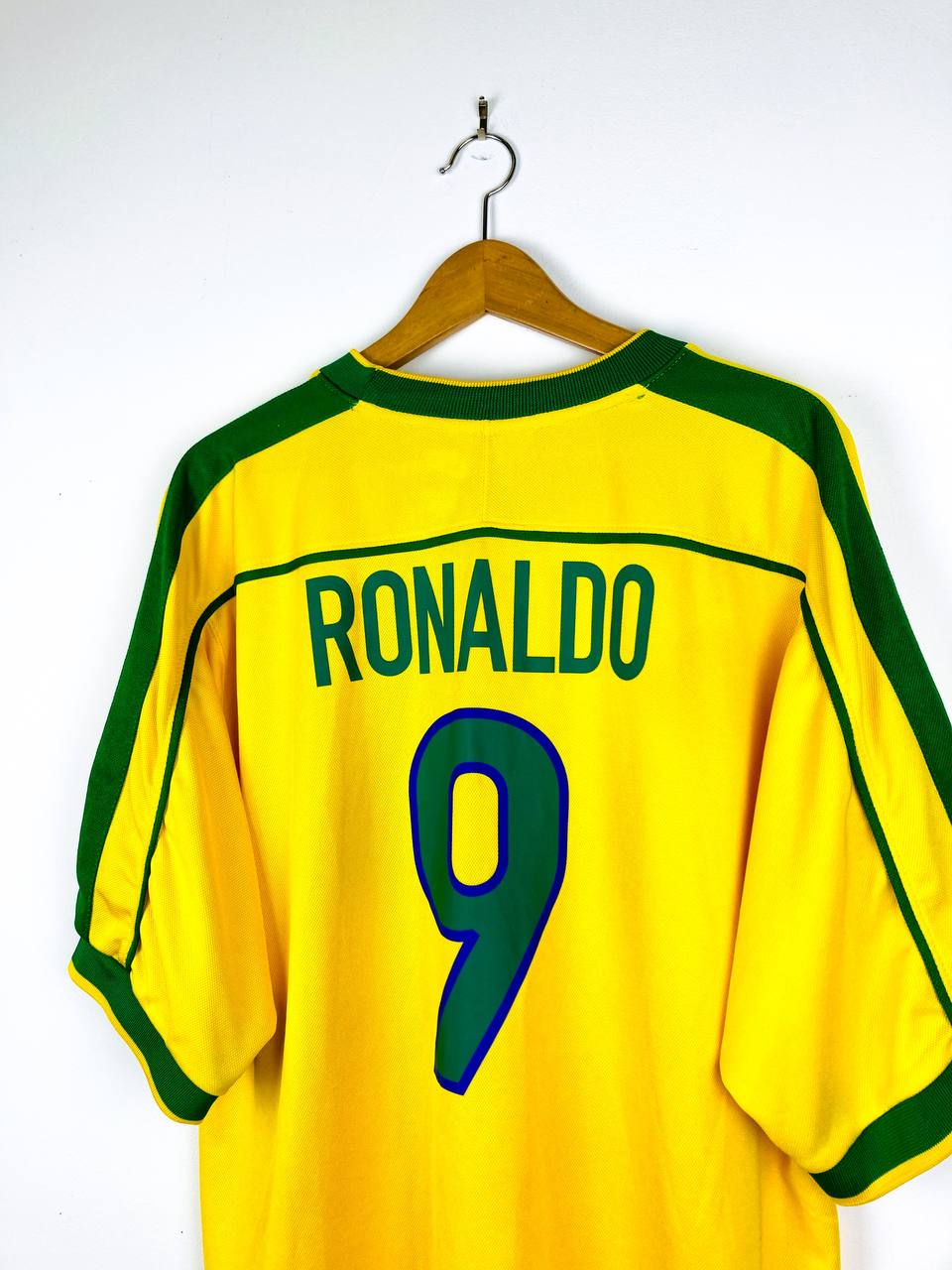 BRAZIL 1998/2000 HOME SHIRT #9 RONALDO