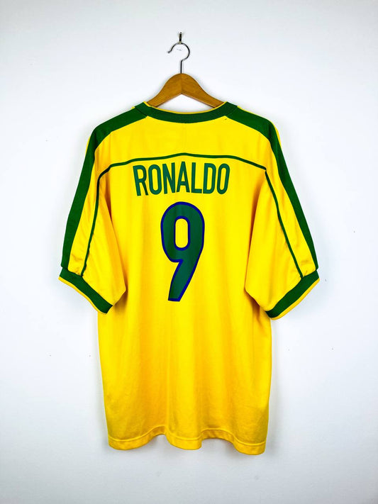 BRAZIL 1998/2000 HOME SHIRT #9 RONALDO