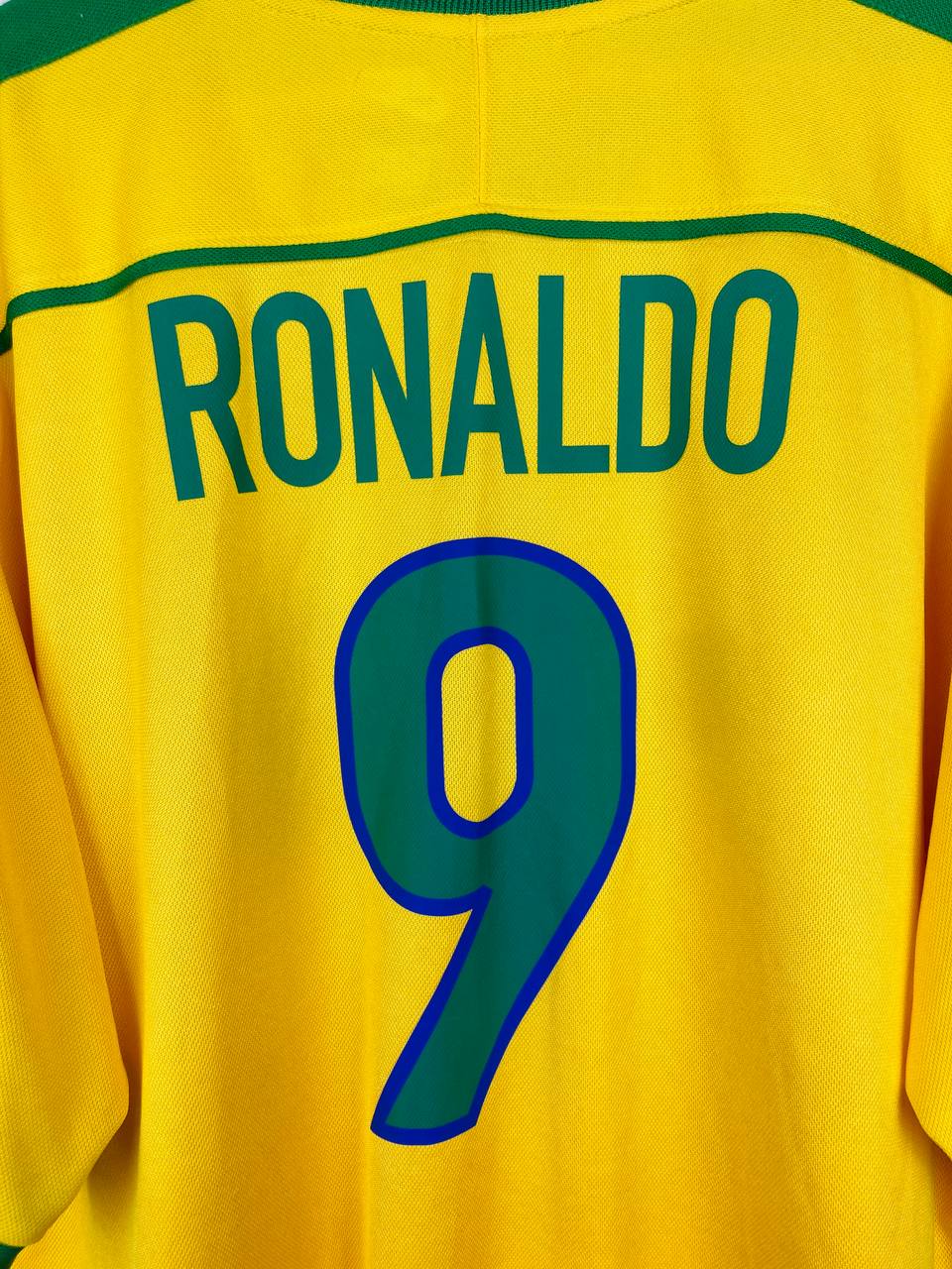 BRAZIL 1998/2000 HOME SHIRT #9 RONALDO
