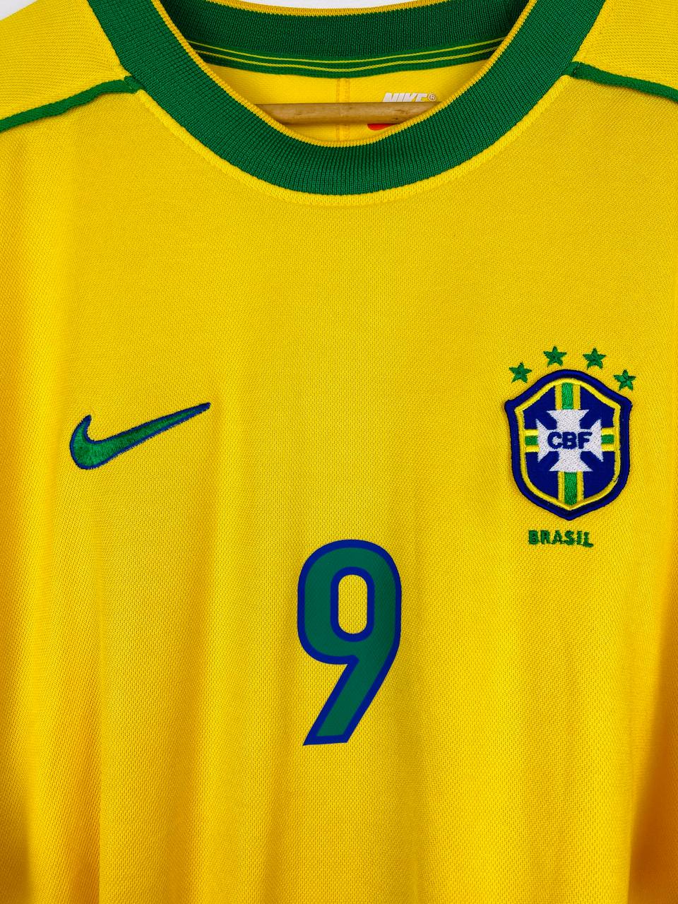 BRAZIL 1998/2000 HOME SHIRT #9 RONALDO