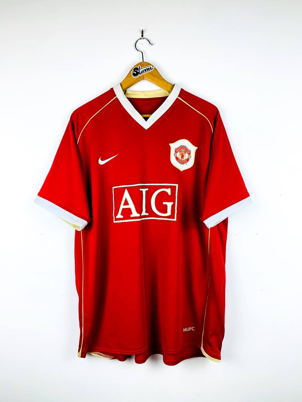 MANCHESTER UNITED 2006/2008 HOME SHIRT #7 RONALDO