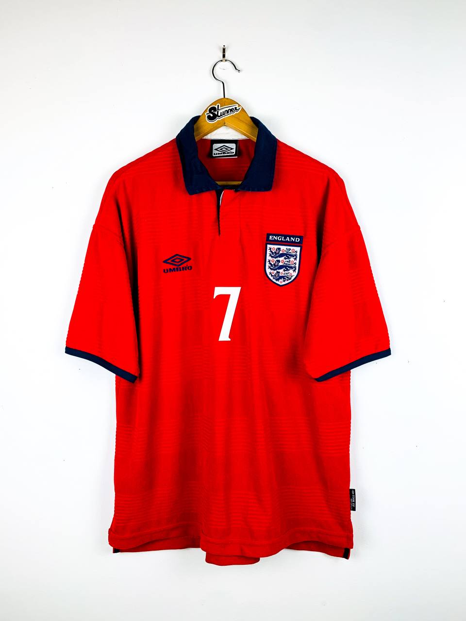 ENGLAND 1999/2001 AWAY SHIRT #7 BECKHAM