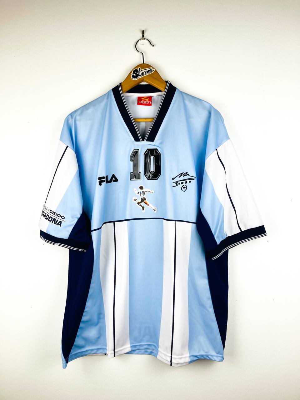 ARGENTINA 2001 SPECIAL 'TESTIMONIAL GAME' SHIRT #10 MARADONA