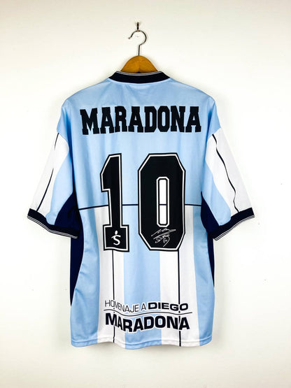 ARGENTINA 2001 SPECIAL 'TESTIMONIAL GAME' SHIRT #10 MARADONA