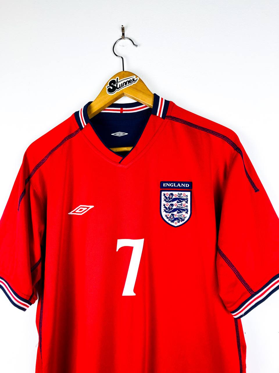 ENGLAND 2002/2004 AWAY *REVERSIBLE* SHIRT #7 BECKHAM