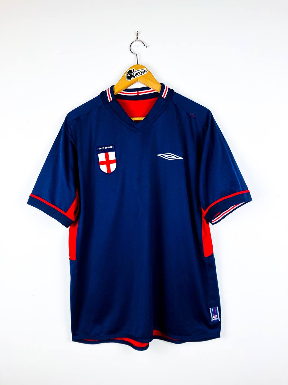 ENGLAND 2002/2004 AWAY *REVERSIBLE* SHIRT #7 BECKHAM