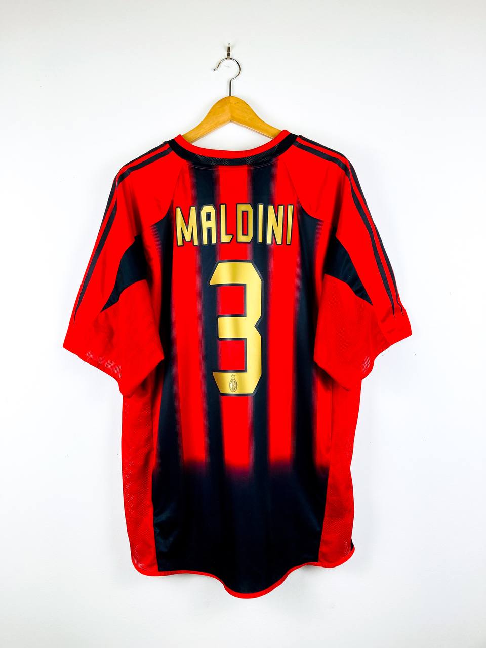 AC MILAN 2004/2005 HOME SHIRT #3 MALDINI