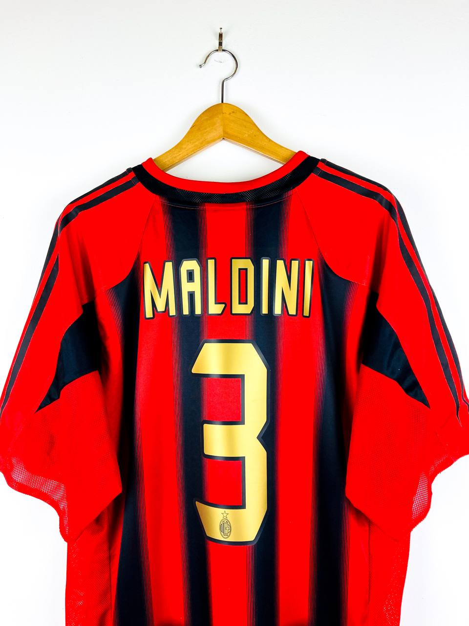 AC MILAN 2004/2005 HOME SHIRT #3 MALDINI