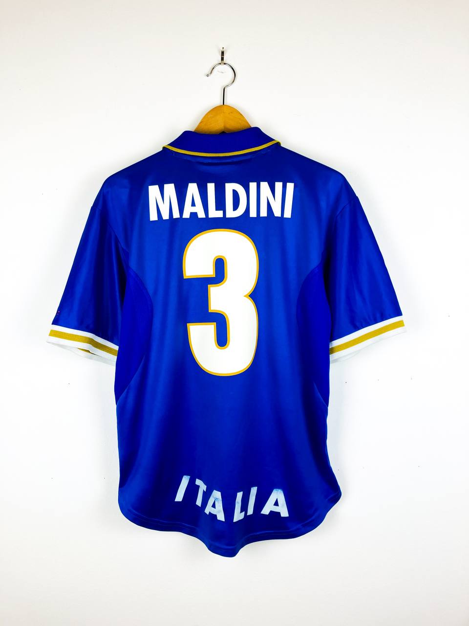 ITALY 1996/1997 HOME SHIRT #3 MALDINI
