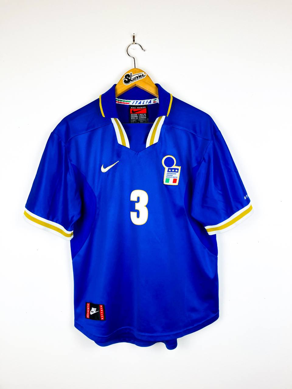ITALY 1996/1997 HOME SHIRT #3 MALDINI