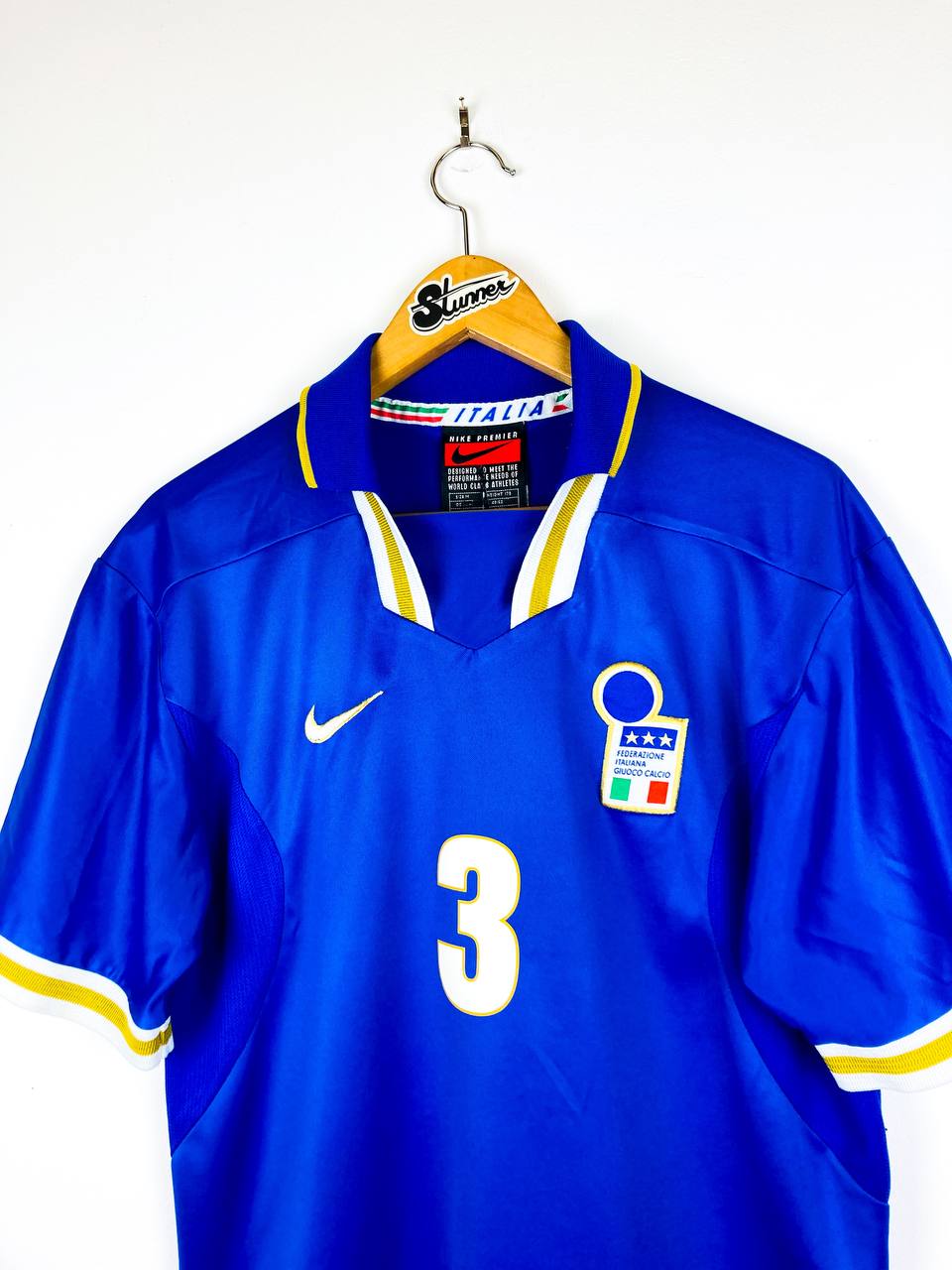ITALY 1996/1997 HOME SHIRT #3 MALDINI
