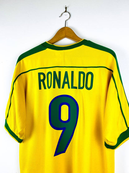 BRAZIL 1998/2000 HOME SHIRT #9 RONALDO