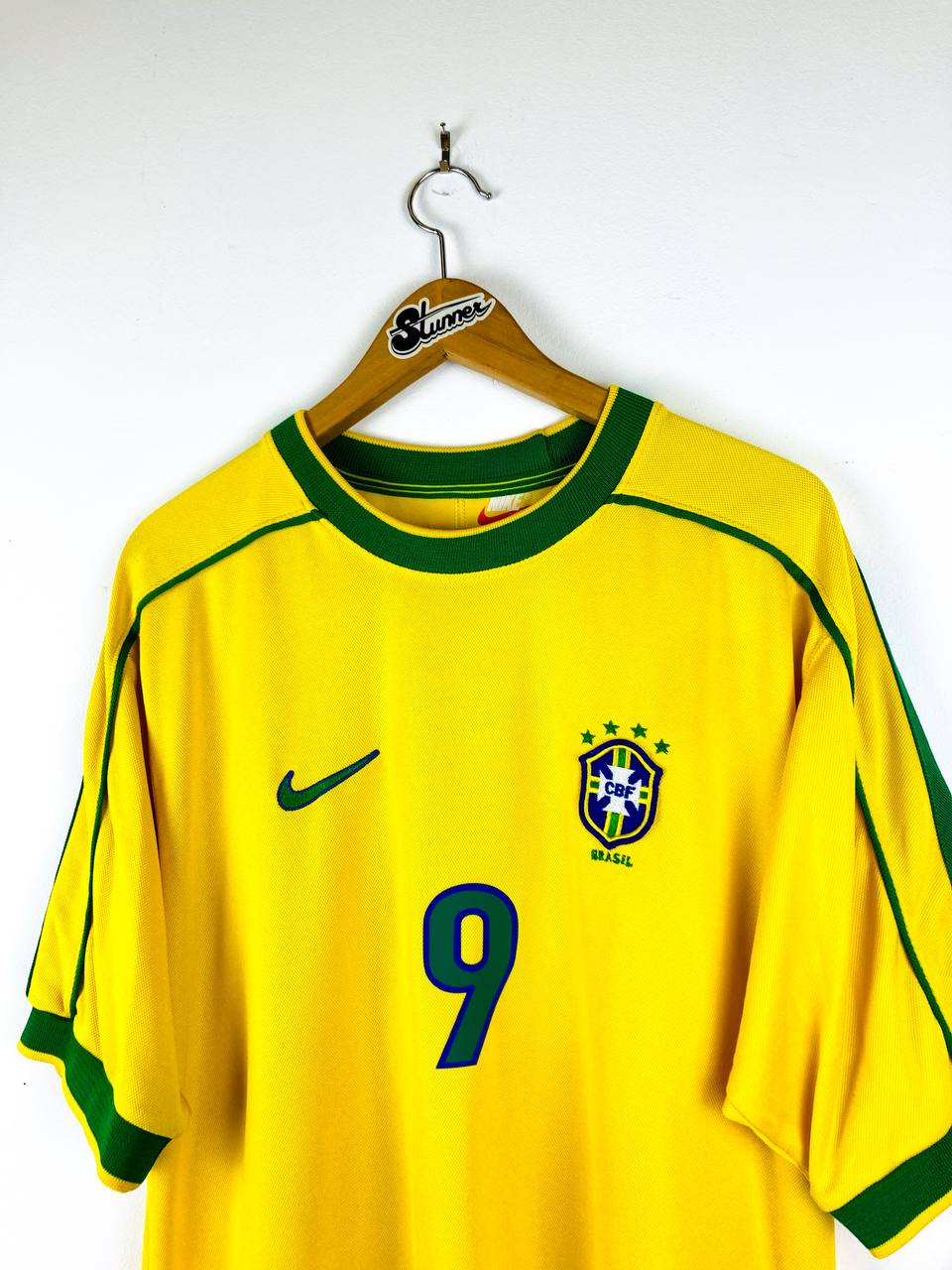 BRAZIL 1998/2000 HOME SHIRT #9 RONALDO