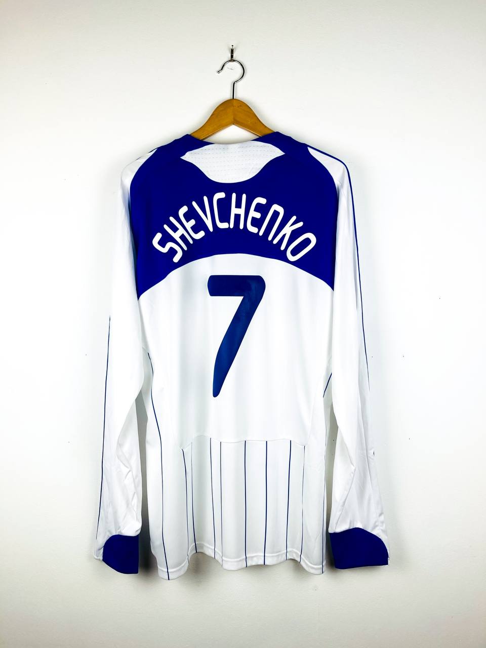 DYNAMO KYIV 2009/2010 HOME SHIRT #7 SHEVCHENKO [L/S]