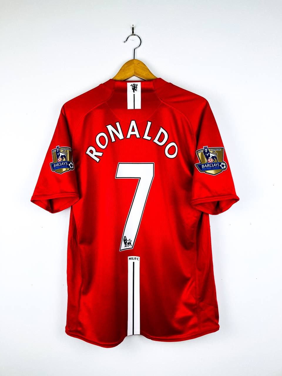 MANCHESTER UNITED 2007/2009 HOME SHIRT #7 RONALDO