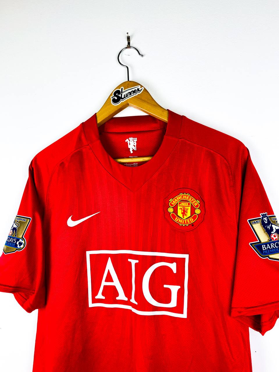 MANCHESTER UNITED 2007/2009 HOME SHIRT #7 RONALDO
