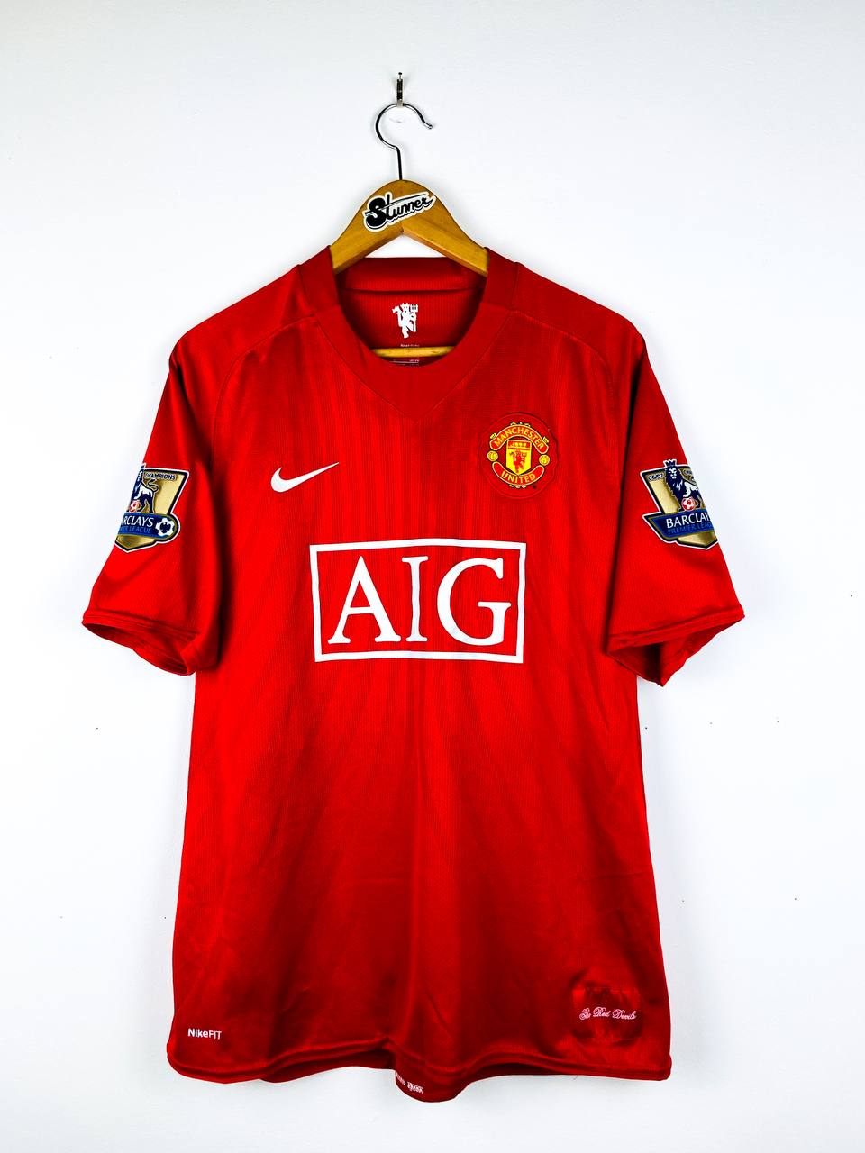 MANCHESTER UNITED 2007/2009 HOME SHIRT #7 RONALDO