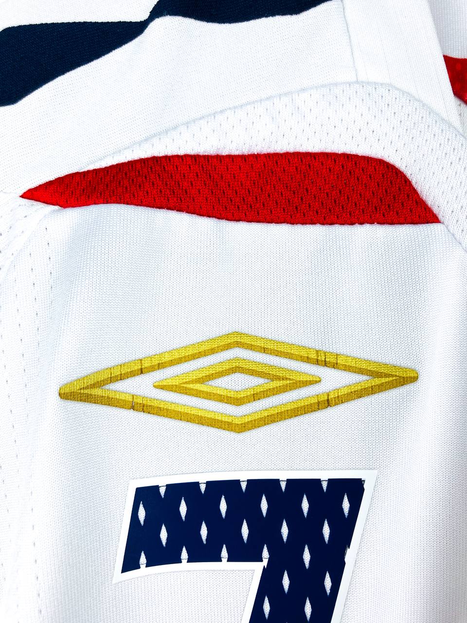 ENGLAND 2007/2009 HOME SHIRT #7 BECKHAM