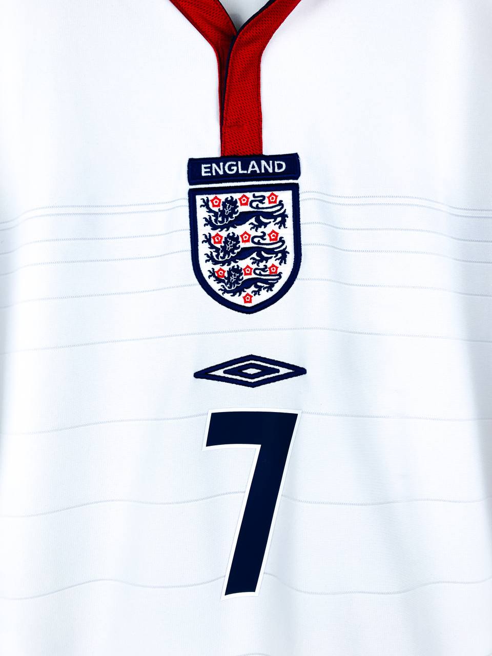 ENGLAND 2003/2005 HOME SHIRT #7 BECKHAM [L/S]