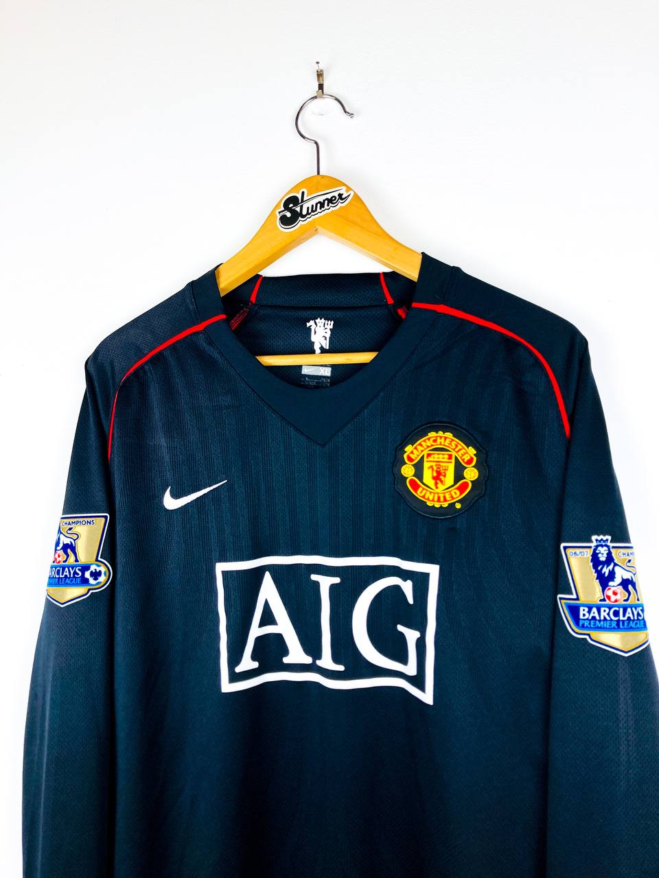 MANCHESTER UNITED 2007/2008 AWAY SHIRT #7 RONALDO [L/S]