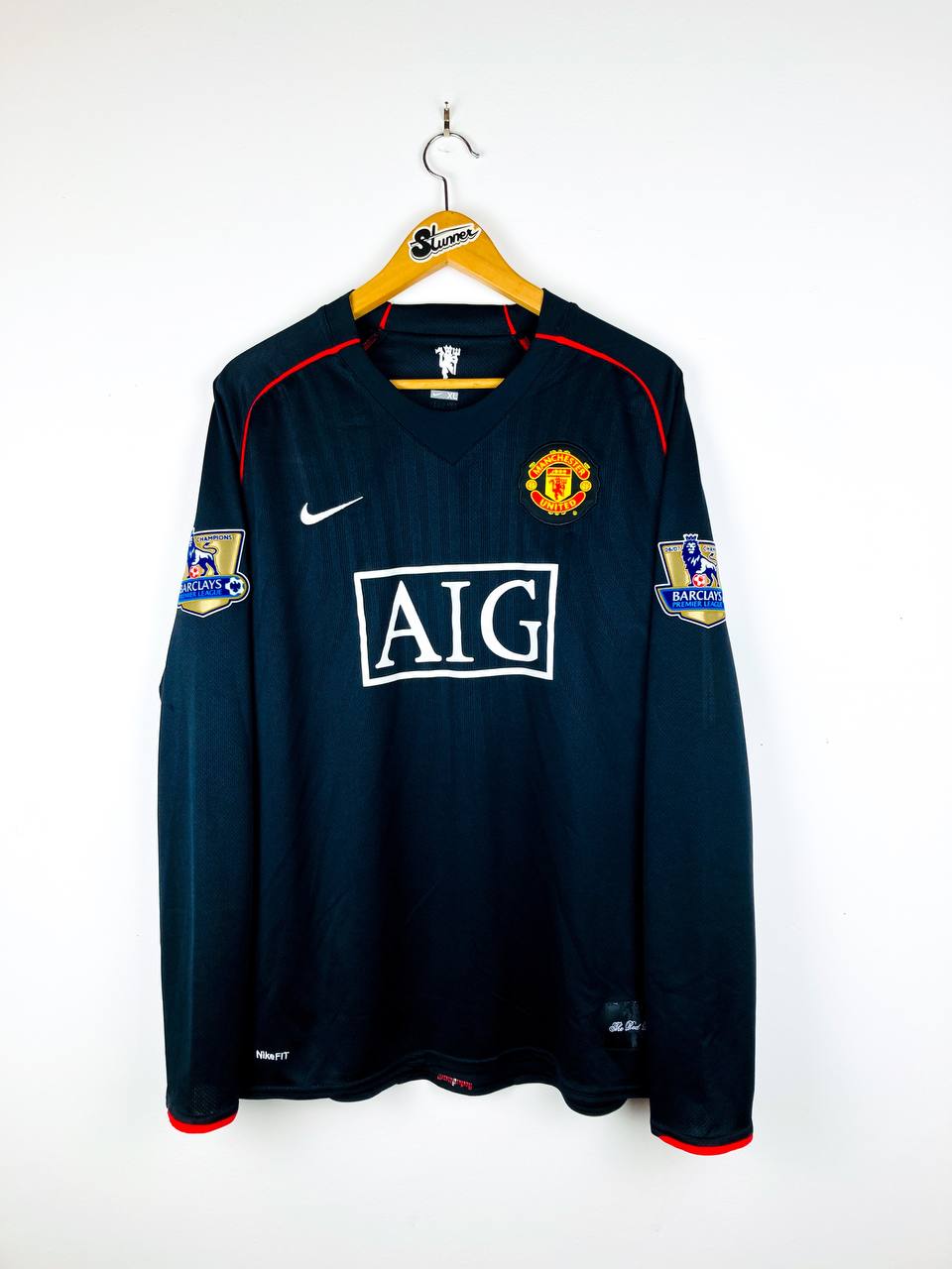 MANCHESTER UNITED 2007/2008 AWAY SHIRT #7 RONALDO [L/S]