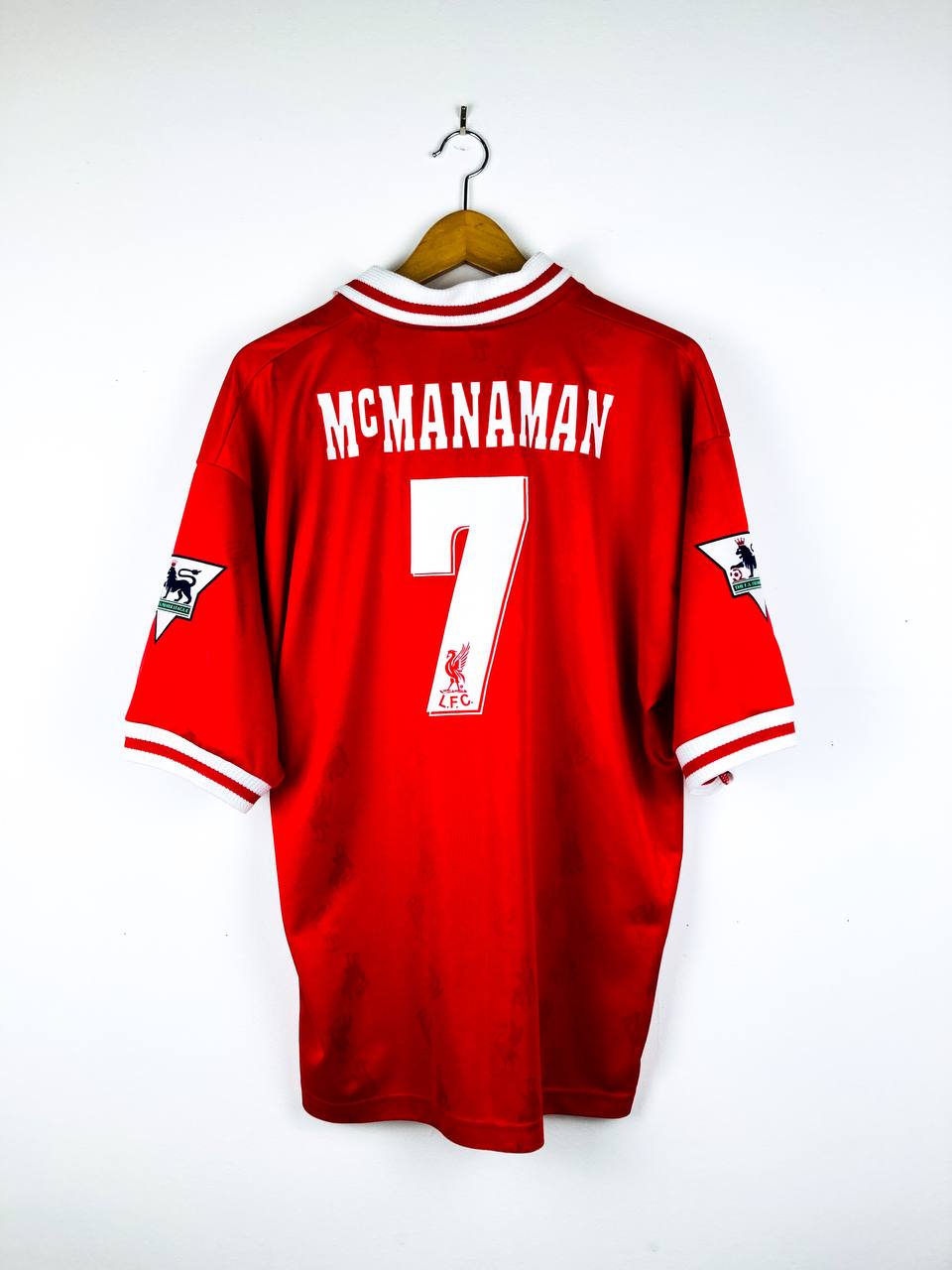 LIVERPOOL 1996/1998 HOME SHIRT #7 McMANAMAN